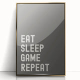 Eat Sleep Game Repeat - Boys Room Wall Art Kids Wall Art Prints