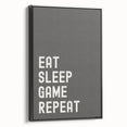 Eat Sleep Game Repeat - Boys Room Wall Art Kids Wall Art Prints