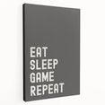 Eat Sleep Game Repeat - Boys Room Wall Art Kids Wall Art Prints