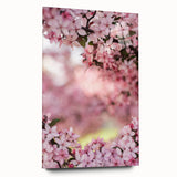 Large abstract wall art in vibrant spring hues on acrylic glass, ideal for bedroom or dining room decor.