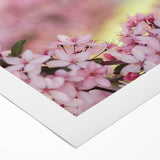 Art deco poster featuring a stylized spring scene in pastel shades on rolled canvas, ideal for dining room decor.