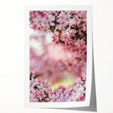 Extra large rolled print of spring-themed floral art in pastel shades, ideal for art wall dining room.