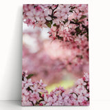Black and white large art canvas depicting spring season, ideal for kitchen wall art or bedroom ambiance.