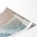 Extra large wall art featuring line art flowers in black on white, rolled print format, ideal for large living room decor.