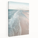 Large canvas featuring a summer-themed abstract design in vibrant yellow and green tones, suitable for kitchen wall art.