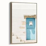 Framed canvas featuring a vintage-style landscape painting with muted earth tones, ideal for bedroom decor.