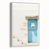 Vintage poster art featuring a vibrant, colorful design on extra large white-framed canvas, ideal for living room decor.