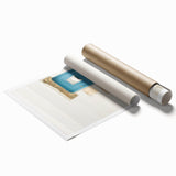 Extra large rolled canvas print featuring vibrant summer floral art, suitable for classy bathroom or large living room decor.