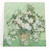 Large black and white stretched canvas print of Van Gogh's artwork, ideal for kitchen wall art.