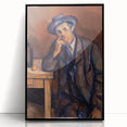 Impressionist Portrait Art - Cézanne's "The Drinker" Print