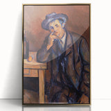 Impressionist Portrait Art - Cézanne's "The Drinker" Print