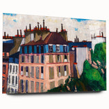Rooftops, Paris" Modern Wall Art - Vibrant Contemporary Cityscape Decor
