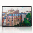 Rooftops, Paris" Modern Wall Art - Vibrant Contemporary Cityscape Decor