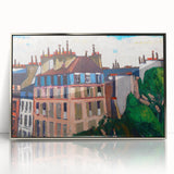 Rooftops, Paris" Modern Wall Art - Vibrant Contemporary Cityscape Decor