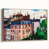 Rooftops, Paris" Modern Wall Art - Vibrant Contemporary Cityscape Decor