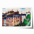 Rooftops, Paris" Modern Wall Art - Vibrant Contemporary Cityscape Decor