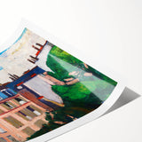 Rooftops, Paris" Modern Wall Art - Vibrant Contemporary Cityscape Decor
