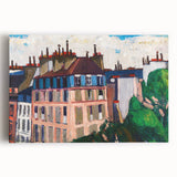 Rooftops, Paris" Modern Wall Art - Vibrant Contemporary Cityscape Decor
