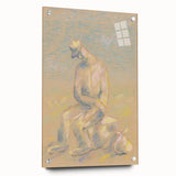 Modern Wall Art - Abstract Pastel Portrait of an Emigrant