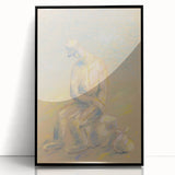 Modern Wall Art - Abstract Pastel Portrait of an Emigrant