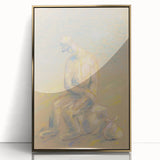 Modern Wall Art - Abstract Pastel Portrait of an Emigrant