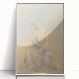 Modern Wall Art - Abstract Pastel Portrait of an Emigrant