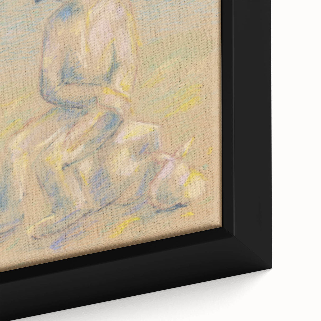 Modern Wall Art - Abstract Pastel Portrait of an Emigrant