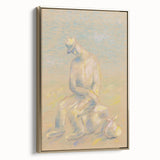 Modern Wall Art - Abstract Pastel Portrait of an Emigrant