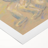 Modern Wall Art - Abstract Pastel Portrait of an Emigrant