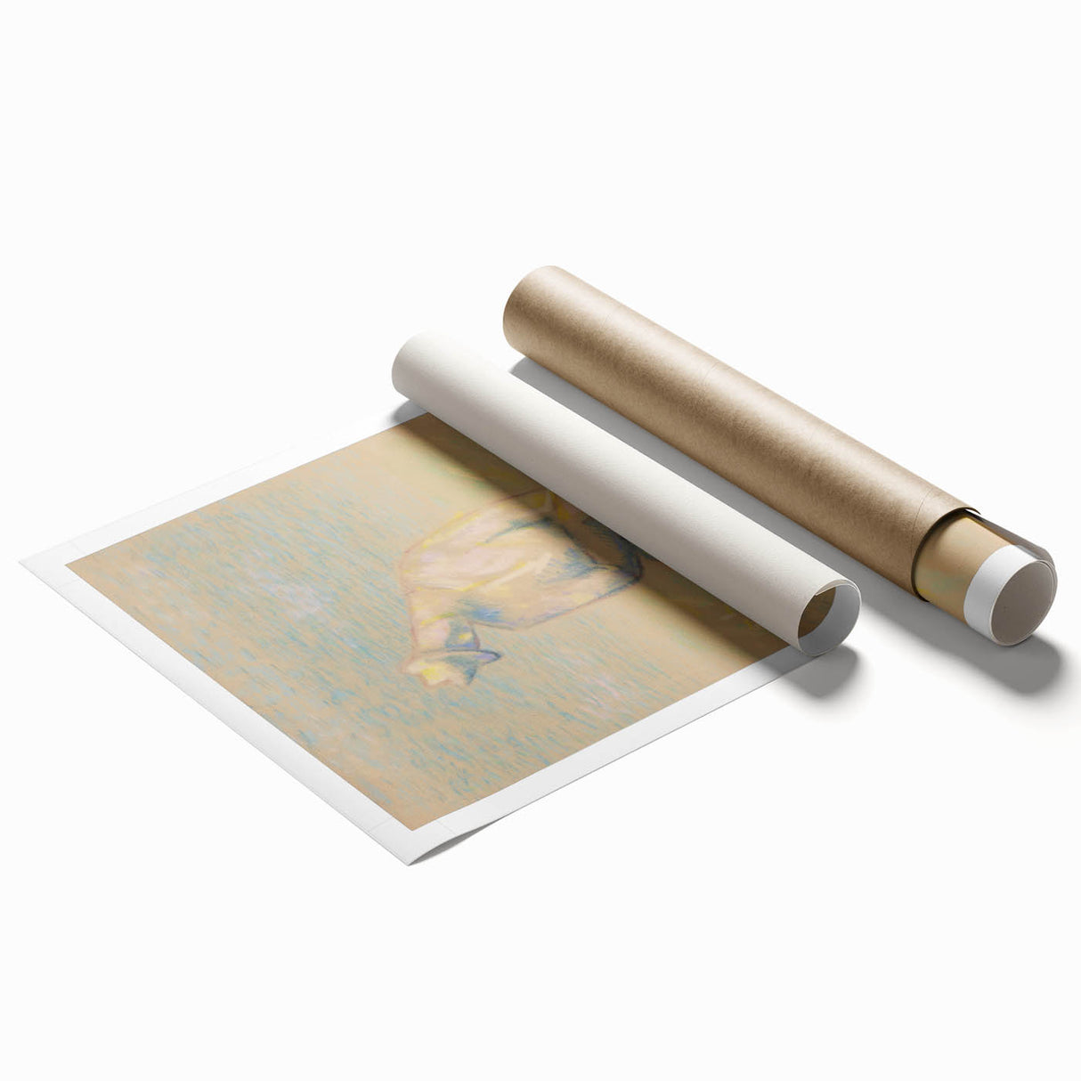 Modern Wall Art - Abstract Pastel Portrait of an Emigrant