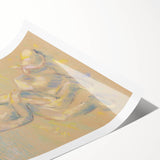 Modern Wall Art - Abstract Pastel Portrait of an Emigrant