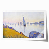 Evening Calm, Concarneau" Modern Wall Art - Serene Contemporary Coastal Decor