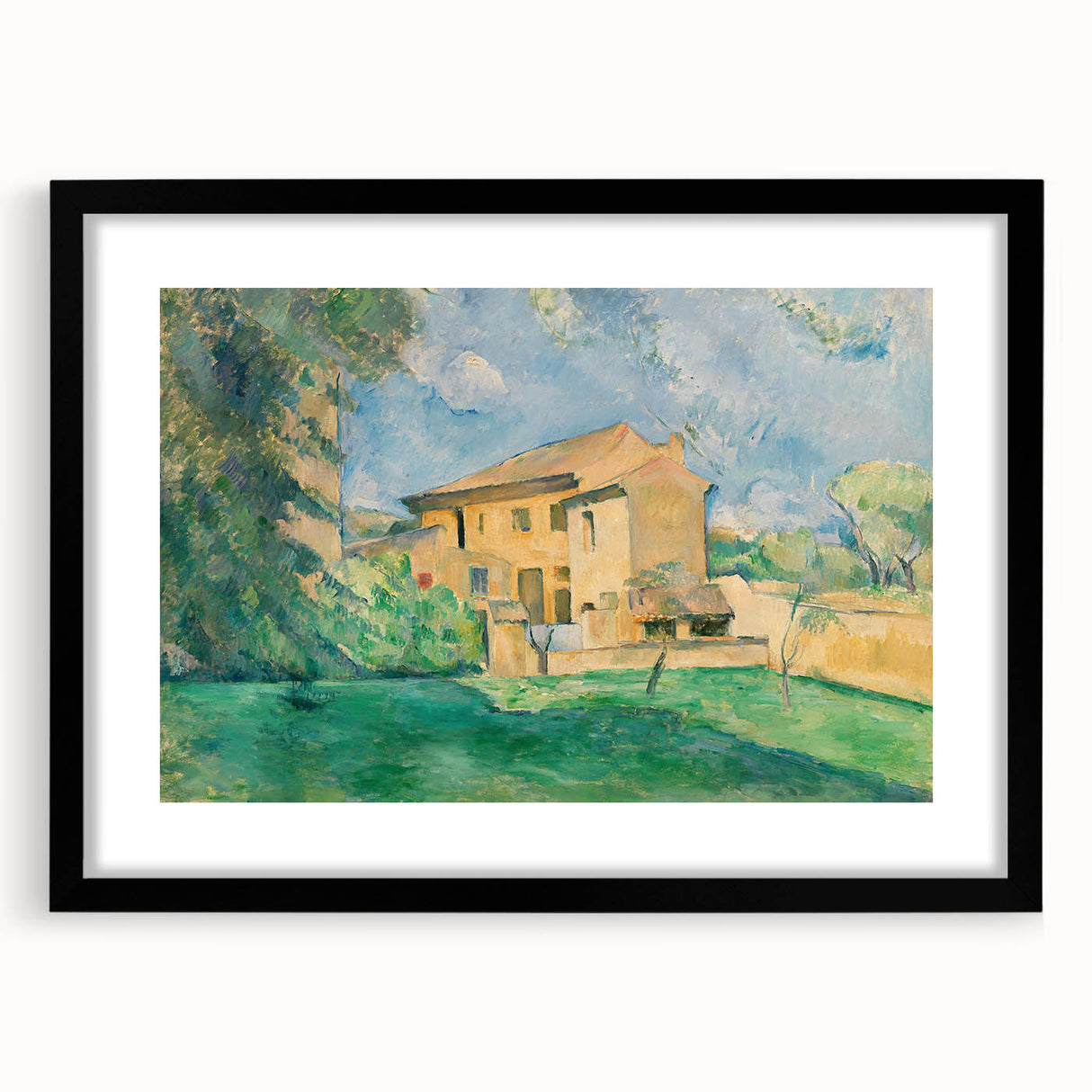Impressionist Landscape: The Farm at Jas de Bouffan Print