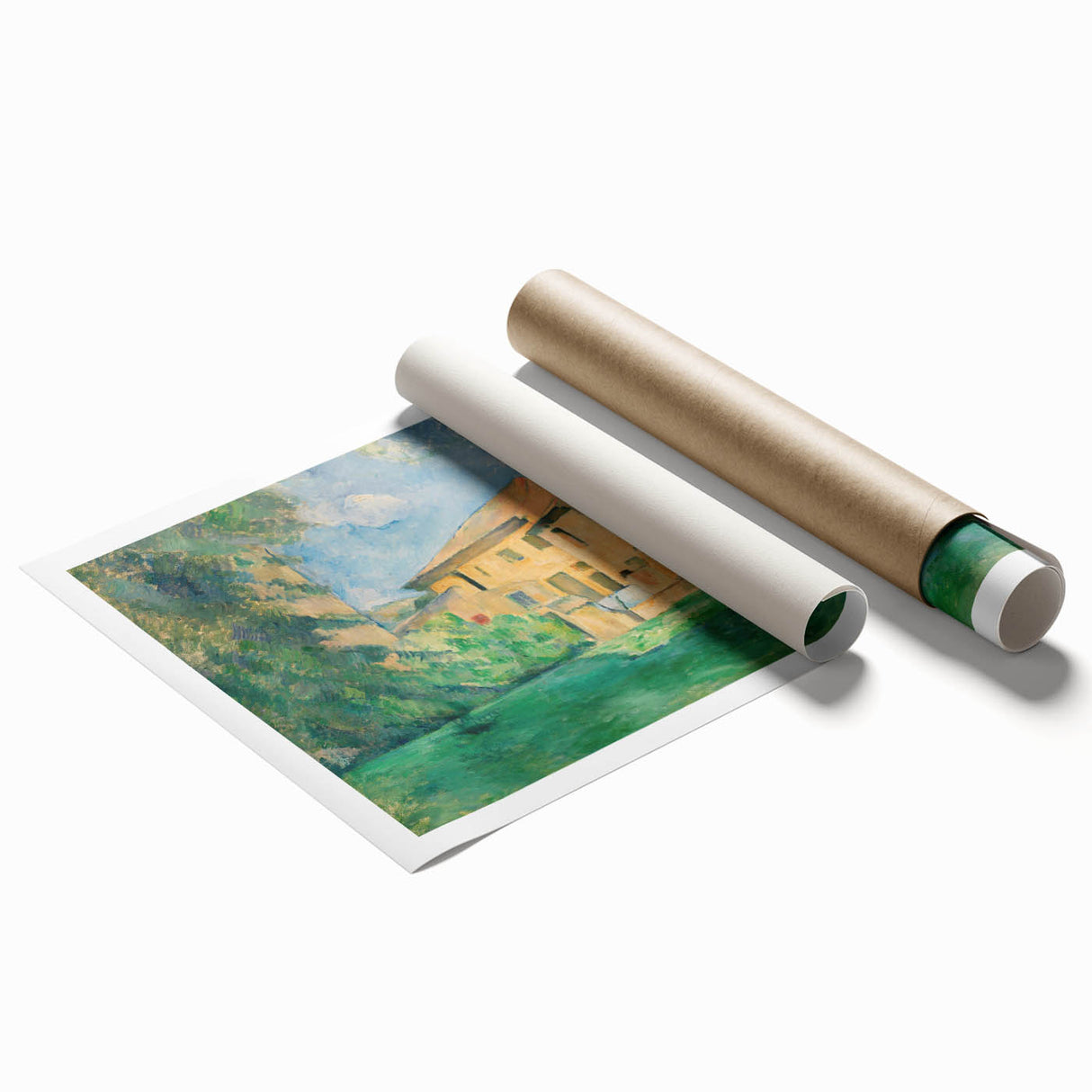 Impressionist Landscape: The Farm at Jas de Bouffan Print