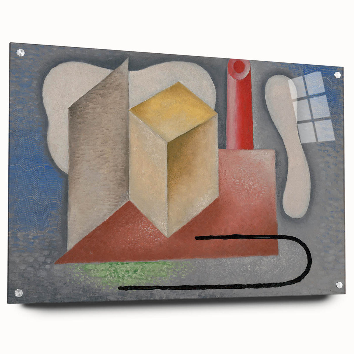 Factory" Abstract Modern Art - Contemporary Industrial Decor