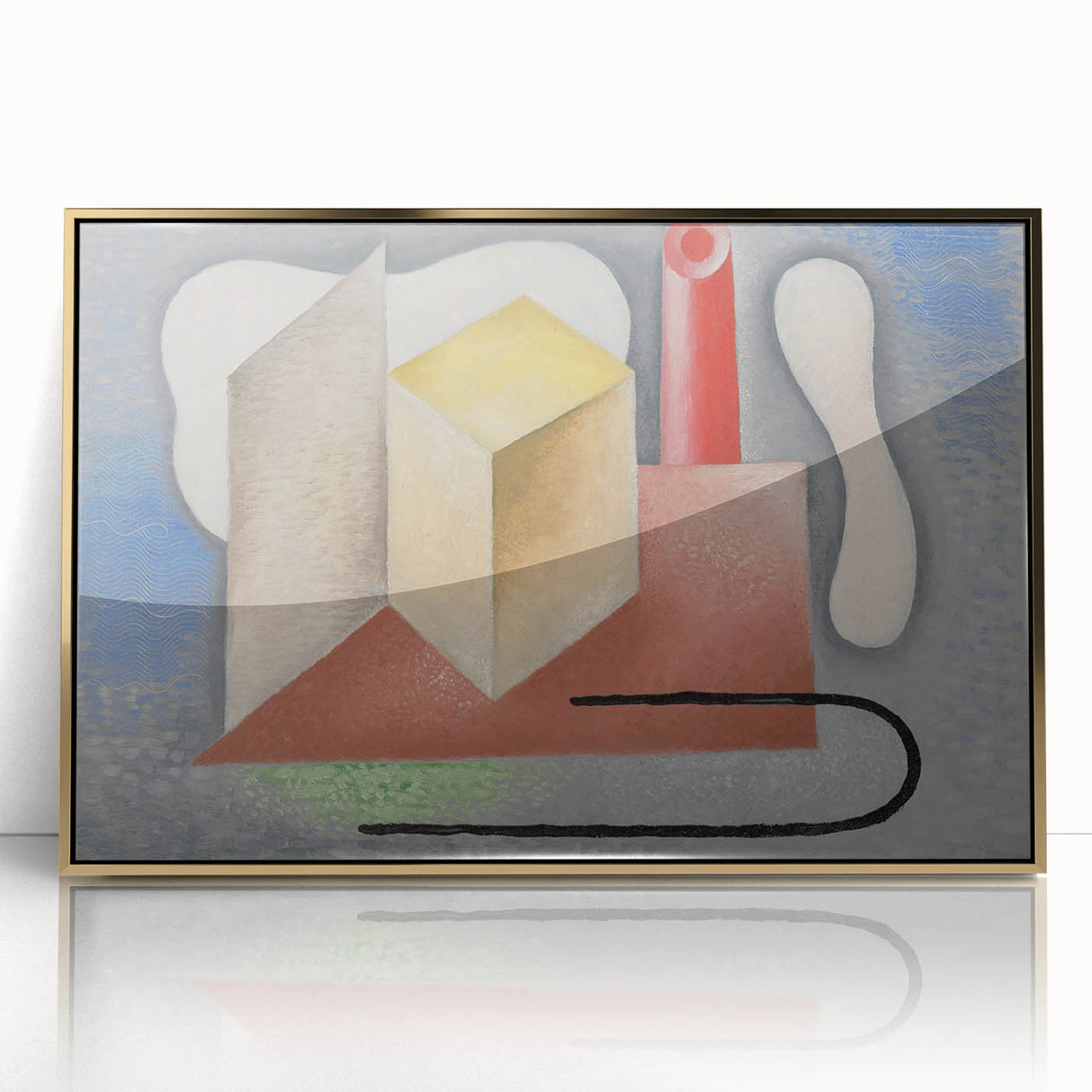 Factory" Abstract Modern Art - Contemporary Industrial Decor