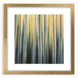 Golden Birch Blur – Dynamic Abstract Forest Motion Wall Art