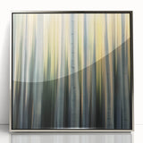 Golden Birch Blur – Dynamic Abstract Forest Motion Wall Art