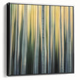 Golden Birch Blur – Dynamic Abstract Forest Motion Wall Art