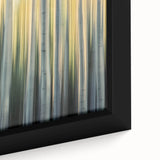 Golden Birch Blur – Dynamic Abstract Forest Motion Wall Art