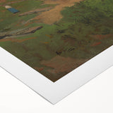 Romanticism Art: Wooden Belfry and Rustic Village Canvas Print