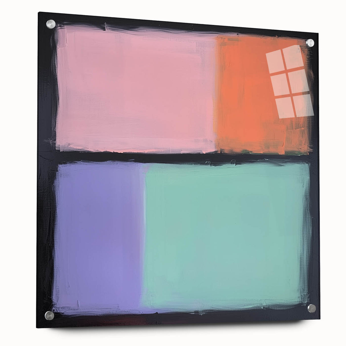 Abstract Pastel Bedroom Wall Art – Modern Canvas Print