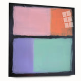 Abstract Pastel Bedroom Wall Art – Modern Canvas Print