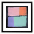 Abstract Pastel Bedroom Wall Art – Modern Canvas Print