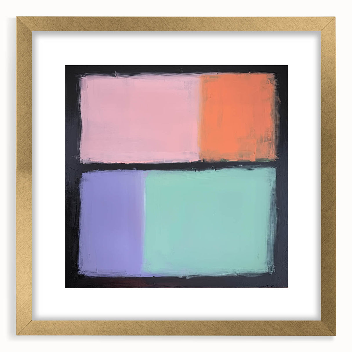 Abstract Pastel Bedroom Wall Art – Modern Canvas Print