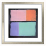 Abstract Pastel Bedroom Wall Art – Modern Canvas Print