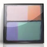 Abstract Pastel Bedroom Wall Art – Modern Canvas Print