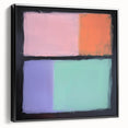 Abstract Pastel Bedroom Wall Art – Modern Canvas Print