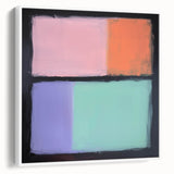 Abstract Pastel Bedroom Wall Art – Modern Canvas Print