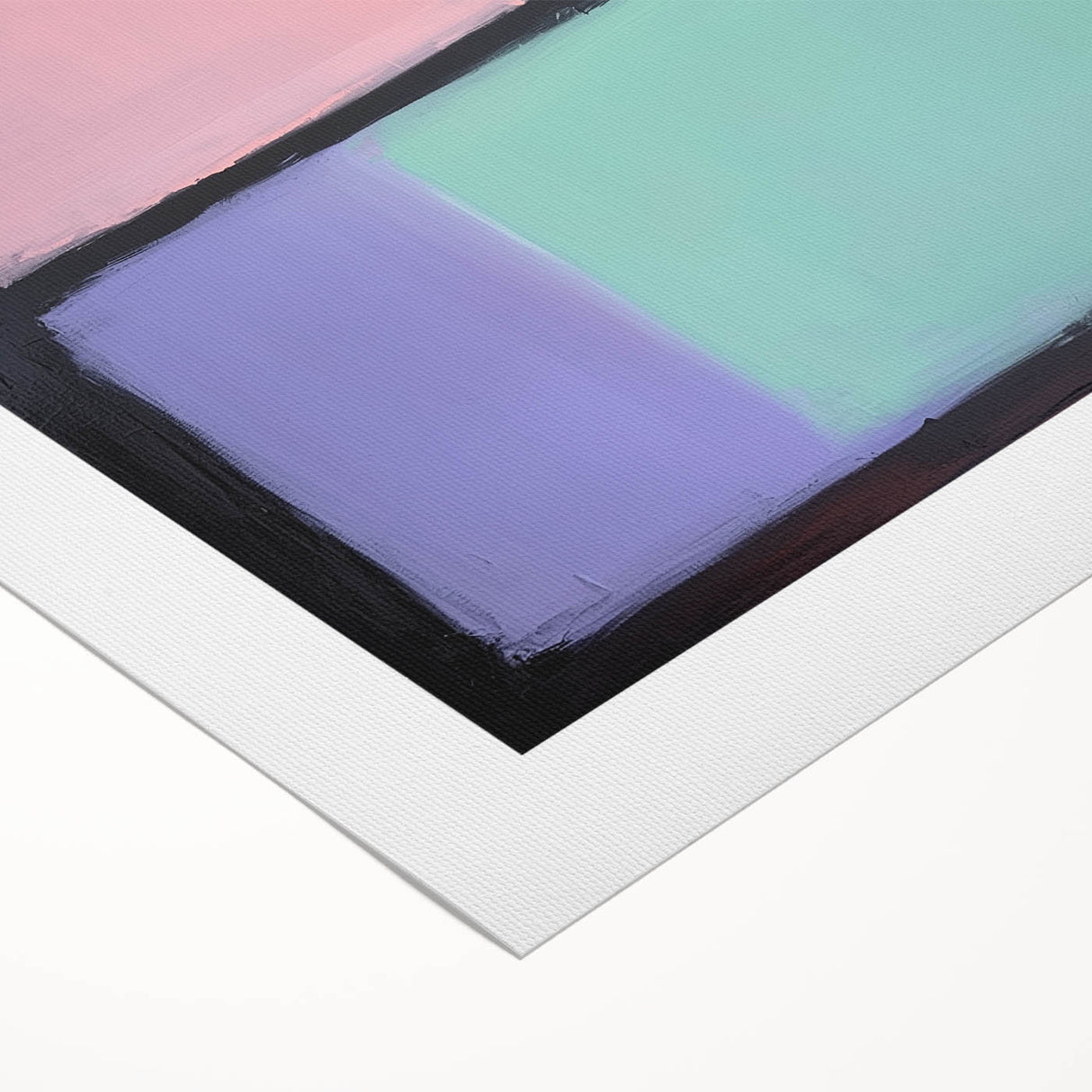 Abstract Pastel Bedroom Wall Art – Modern Canvas Print